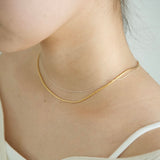 Simple necklace gold
