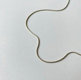 Serpent necklace silver