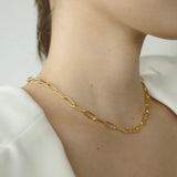 18KGP Oval necklace