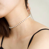 Sphere necklace silver