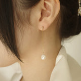 Chain pearl pierce
