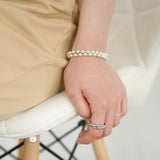 Sphere necklace silver