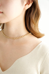 Sphere necklace gold