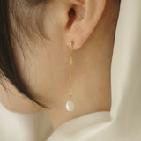Chain pearl pierce