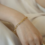 18KGP Oval bracelet