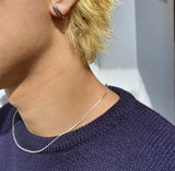 Serpent necklace silver