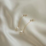 Chain pearl pierce