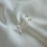 Chain pearl pierce