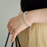 Sphere necklace silver