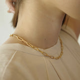 18KGP OVAL SET (Necklace × Bracelet)