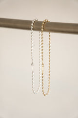 Sphere necklace gold