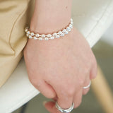 Sphere necklace silver