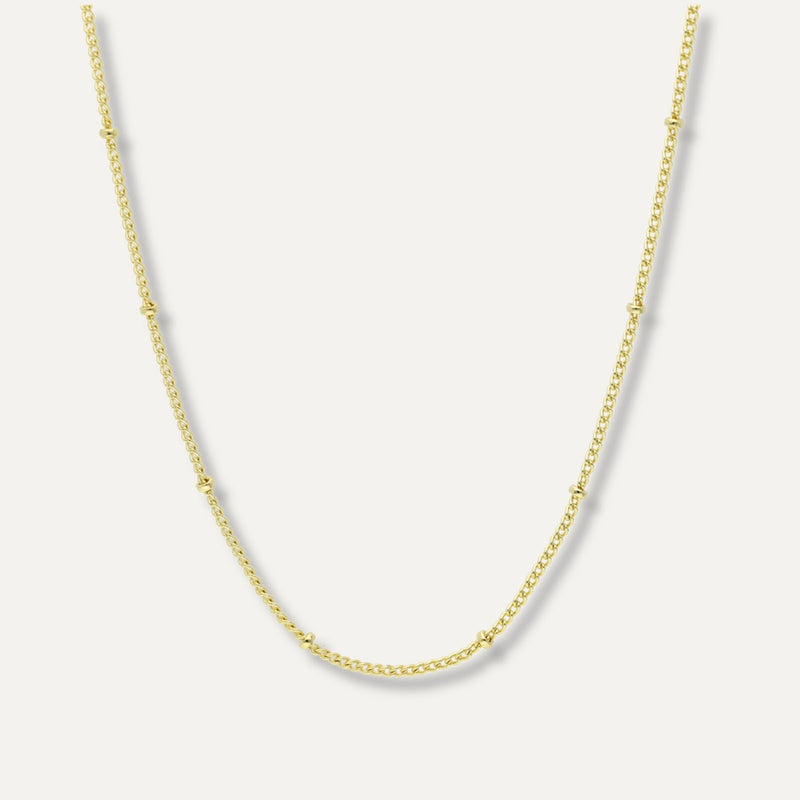 18KGP Dot necklace