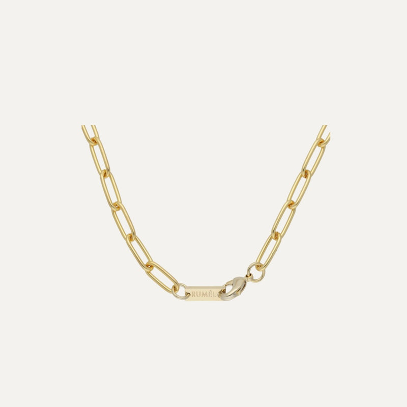 18KGP OVAL NECKLACE