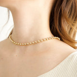 Sphere necklace gold
