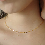 Briller necklace gold(18KGP SV925)