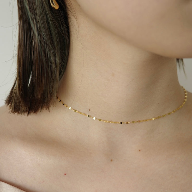 Briller necklace gold(18KGP SV925)