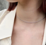 Simple necklace silver