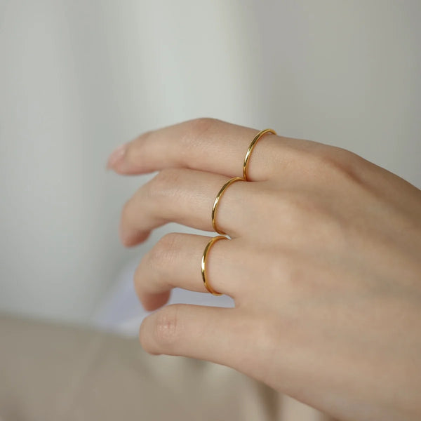 Fine ring gold (3set)