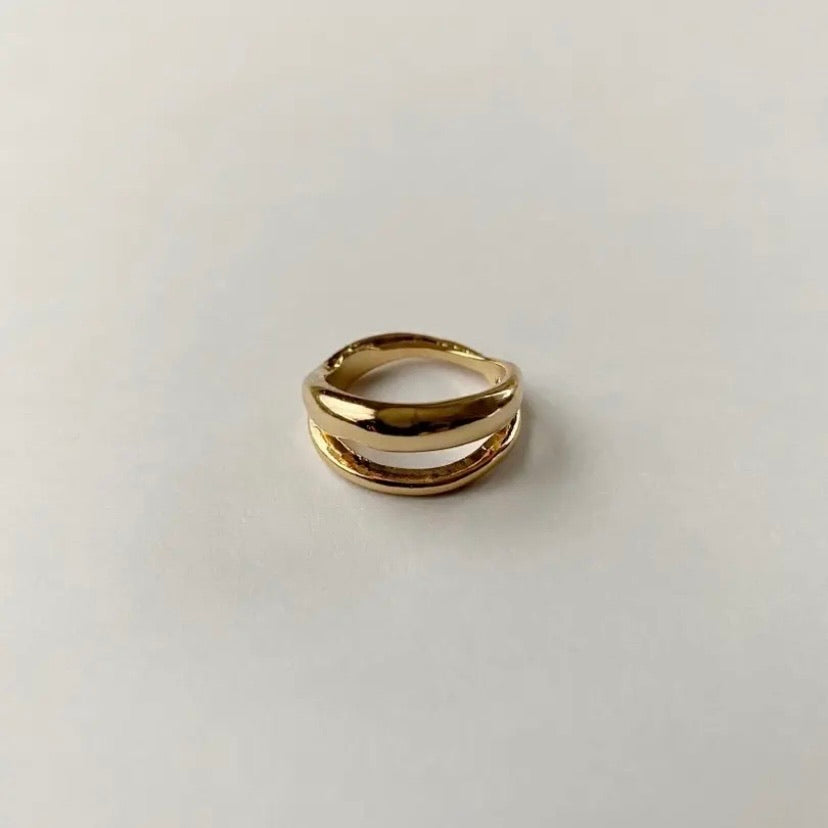 Layered ring gold – RUMÉL