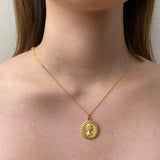 Mone necklace(18kgp silver925)
