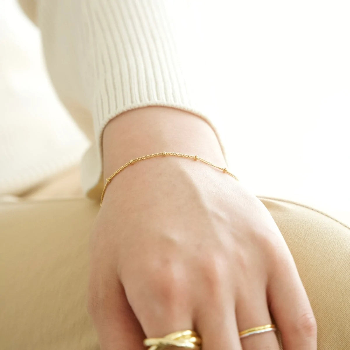 18KGP DOT SET (Necklace × Bracelet) – RUMÉL